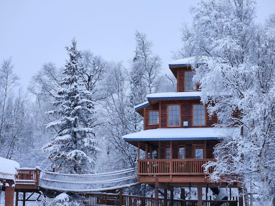 פלמר The Eagle'S Nest Treehouse Cabin מראה חיצוני תמונה