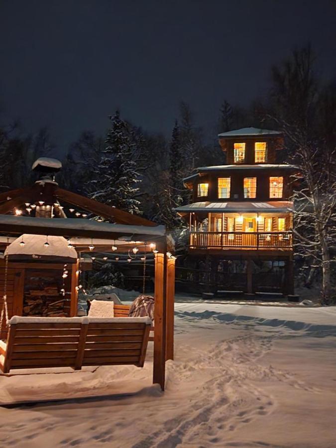 פלמר The Eagle'S Nest Treehouse Cabin מראה חיצוני תמונה